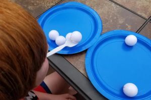 group game with a ball for childre 5